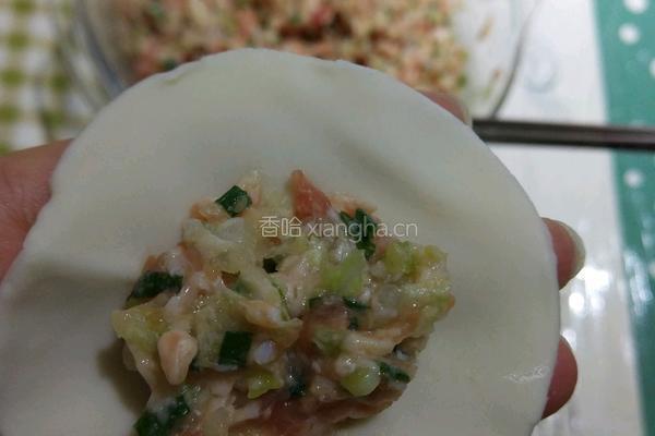 白菜猪肉水饺的做法图解6