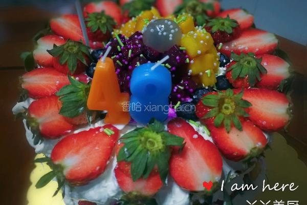 抹茶水果裸蛋糕的做法图解10