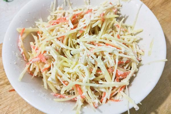 土豆丝鸡蛋饼的做法图解4