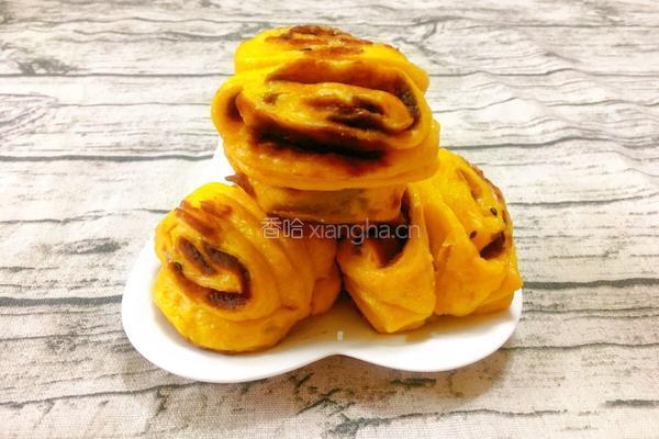 南瓜豆沙卷的做法图解13
