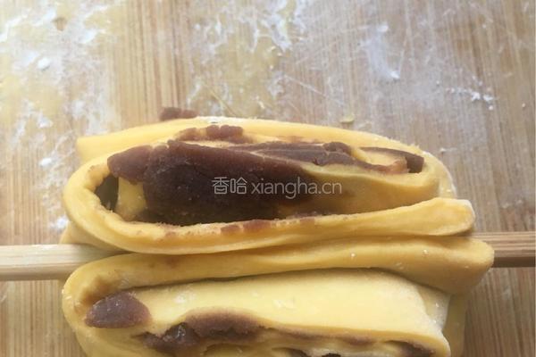 南瓜豆沙卷的做法图解9