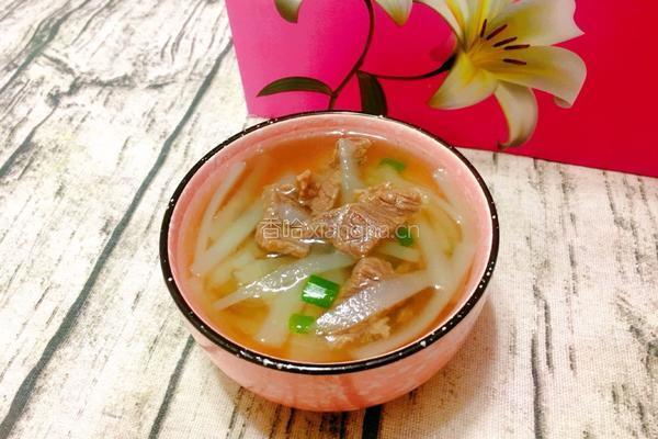 芥菜头牛肉汤的做法图解15