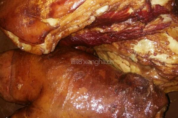 家常红曲米猪肘子的做法图解4