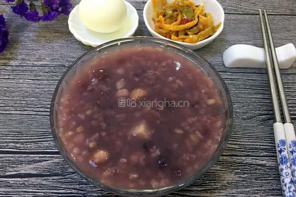 薏米茯苓紫薯粥的做法图解4