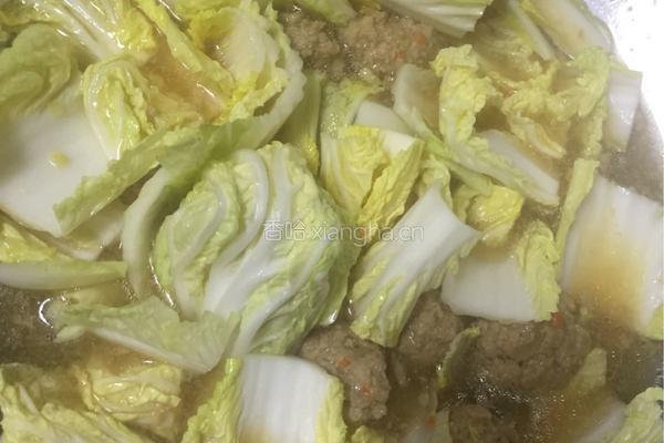 娃娃菜肉圆汤的做法图解11