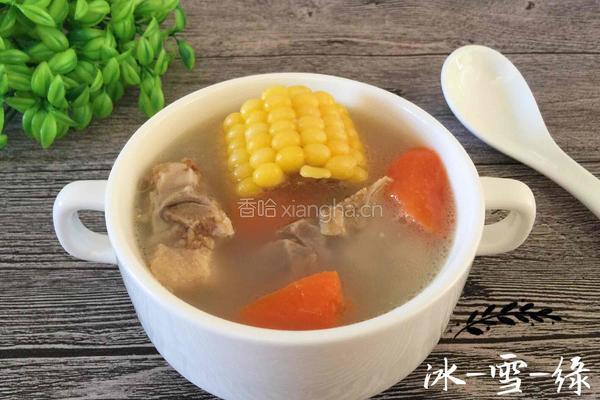 脊骨玉米胡萝卜汤的做法图解1