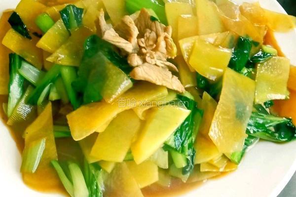 油菜土豆片的做法图解5