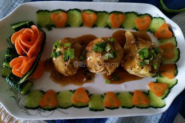 蛋皮藕酿花生丸子的做法图解10