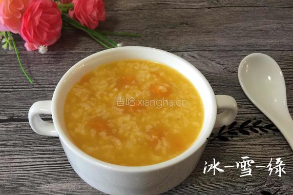 南瓜大米粥的做法图解1