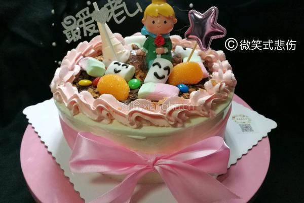 小王子情景生日蛋糕的做法图解1