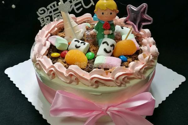 小王子情景生日蛋糕的做法图解13