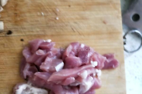 火腿炒肉的做法图解3