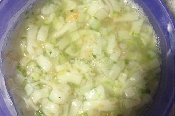 虾仁小白菜面