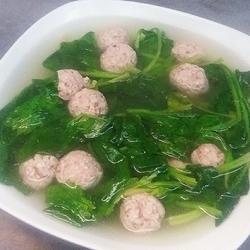 菠菜丸子汤的做法[图]