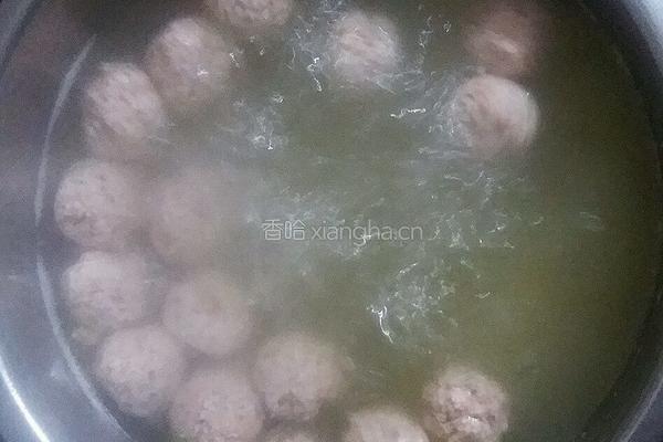 菠菜丸子汤的做法图解5