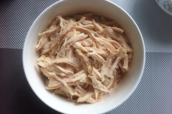 拌鸡胸肉的做法图解4