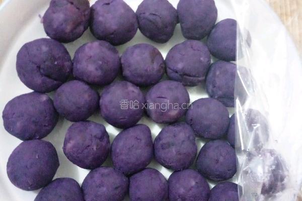 水晶紫薯汤圆的做法图解4