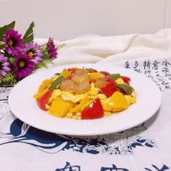 甜椒虾仁炒蛋的做法[图]