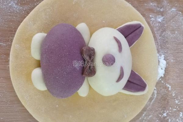 兔子造型生日花馍的做法图解13