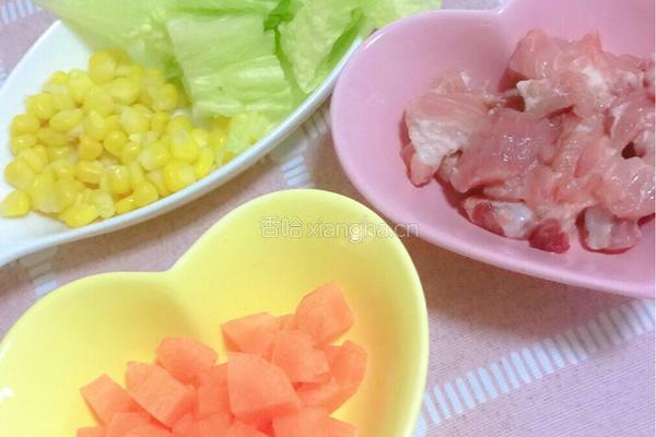 宝宝蔬菜肉肠的做法图解1