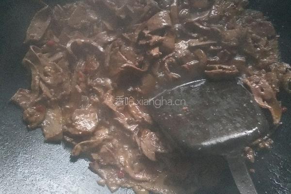 酸菜爆炒猪肝的做法图解5