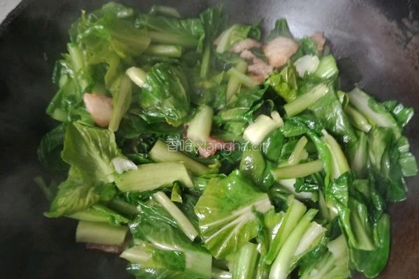 冻豆腐炖小白菜的做法图解4