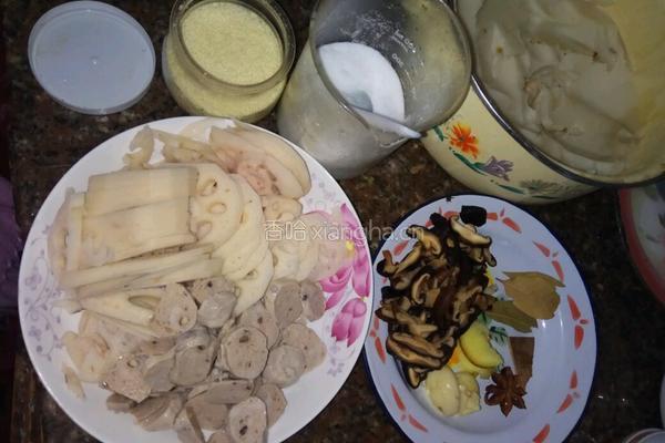 莲藕烧肉丸的做法图解1