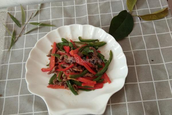 青红椒炒牛肉的做法图解10