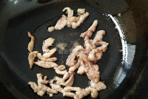 芹菜炒肉丝的做法图解4