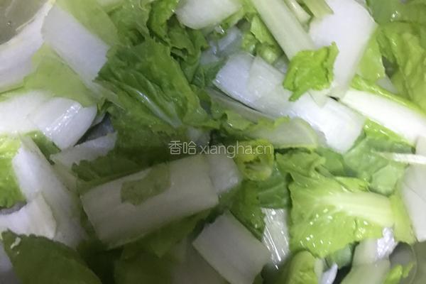香辣小白菜的做法图解1