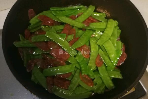 腊肉四季豆的做法图解4