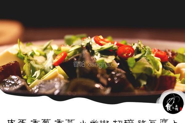 皮蛋豆腐的做法图解4