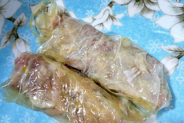 芋丝腐皮卷的做法图解4