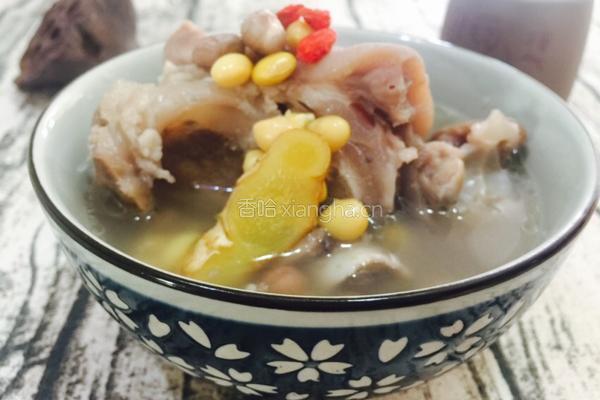花生黄豆猪脚汤的做法图解8