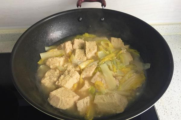 冻豆腐炖娃娃菜的做法图解7
