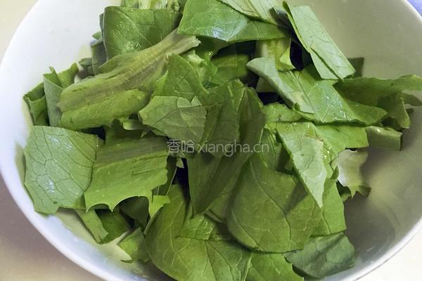 肉末油麦菜的做法图解1