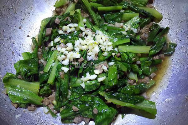 肉末油麦菜的做法图解12