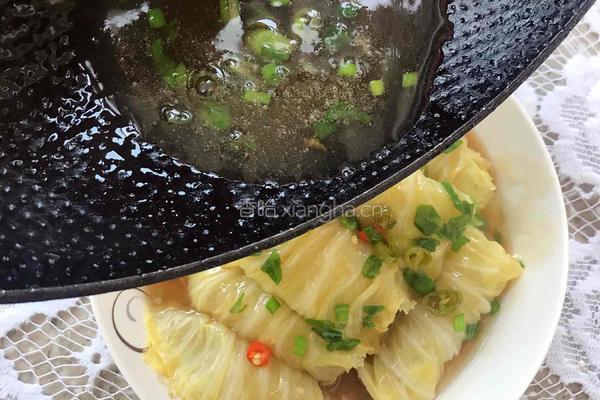 白菜肉馅卷的做法图解11