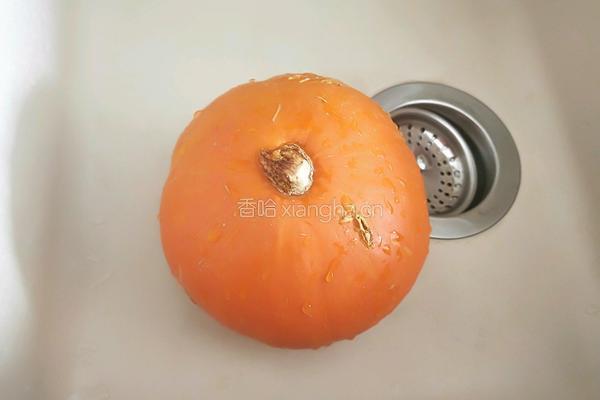 春天来了花开富贵黄金南瓜面点的做法图解1