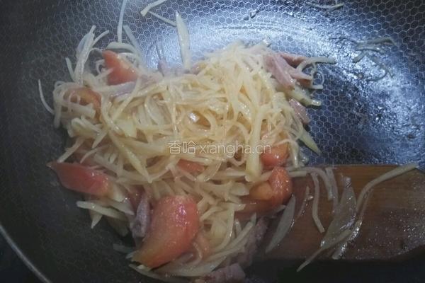 番茄土豆丝的做法图解5
