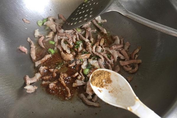 蒜苔炒肉的做法图解8
