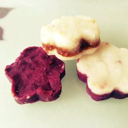 紫薯山药南瓜什锦糕（10个月宝宝辅食）的做法[图]