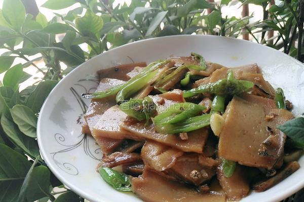 青椒炒米豆腐的做法图解11