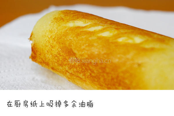 香蕉爆浆吐司卷的做法图解9