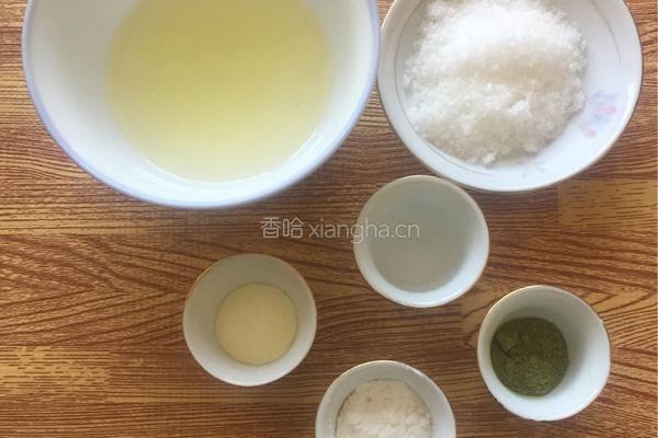 抹茶蛋白糖的做法图解1