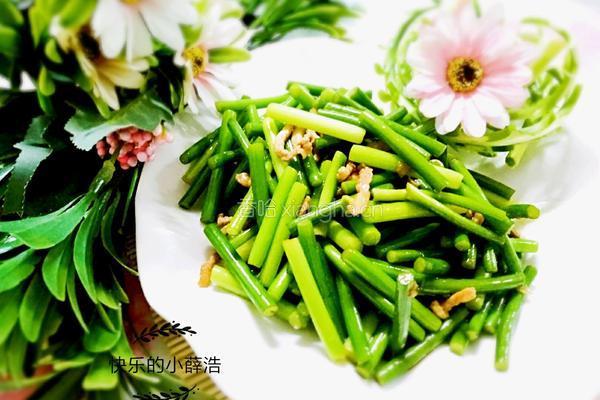 蒜苔炒肉的做法图解9