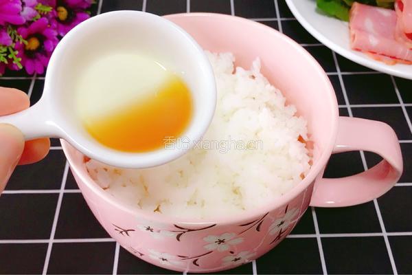 芝士培根饭团的做法图解4