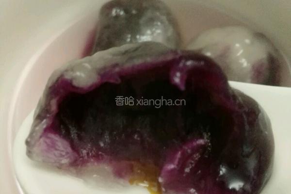 水晶紫薯汤圆的做法图解11