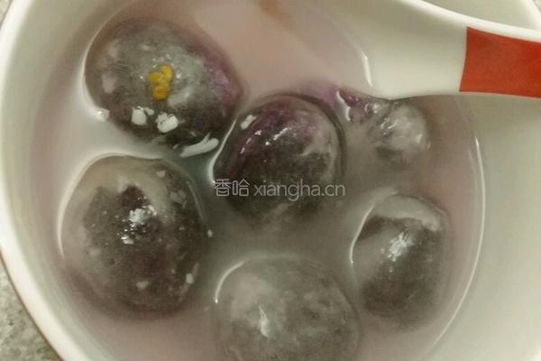 水晶紫薯汤圆的做法图解12