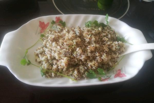 黎麦炒糯米饭的做法图解4